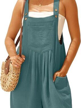 New -  Jumpsuits For Women Summer Short Overalls Casual Sleeveless Adjustable
